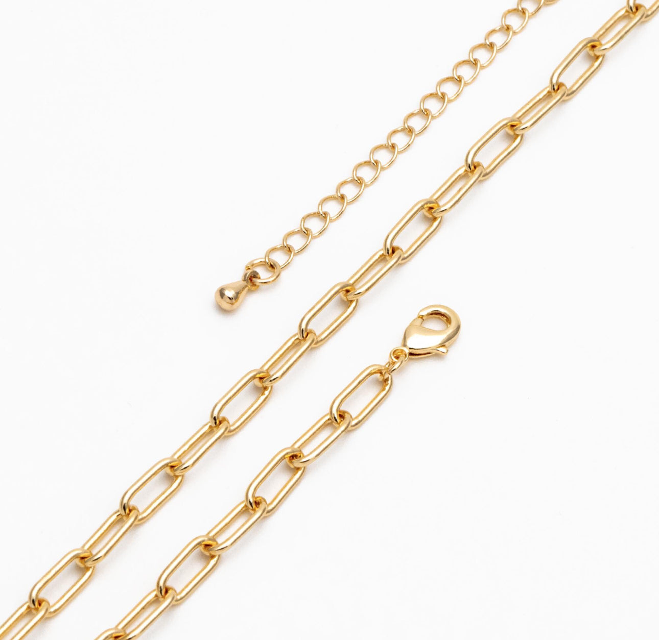 Gold Plated Oval Cable Chain Braclet