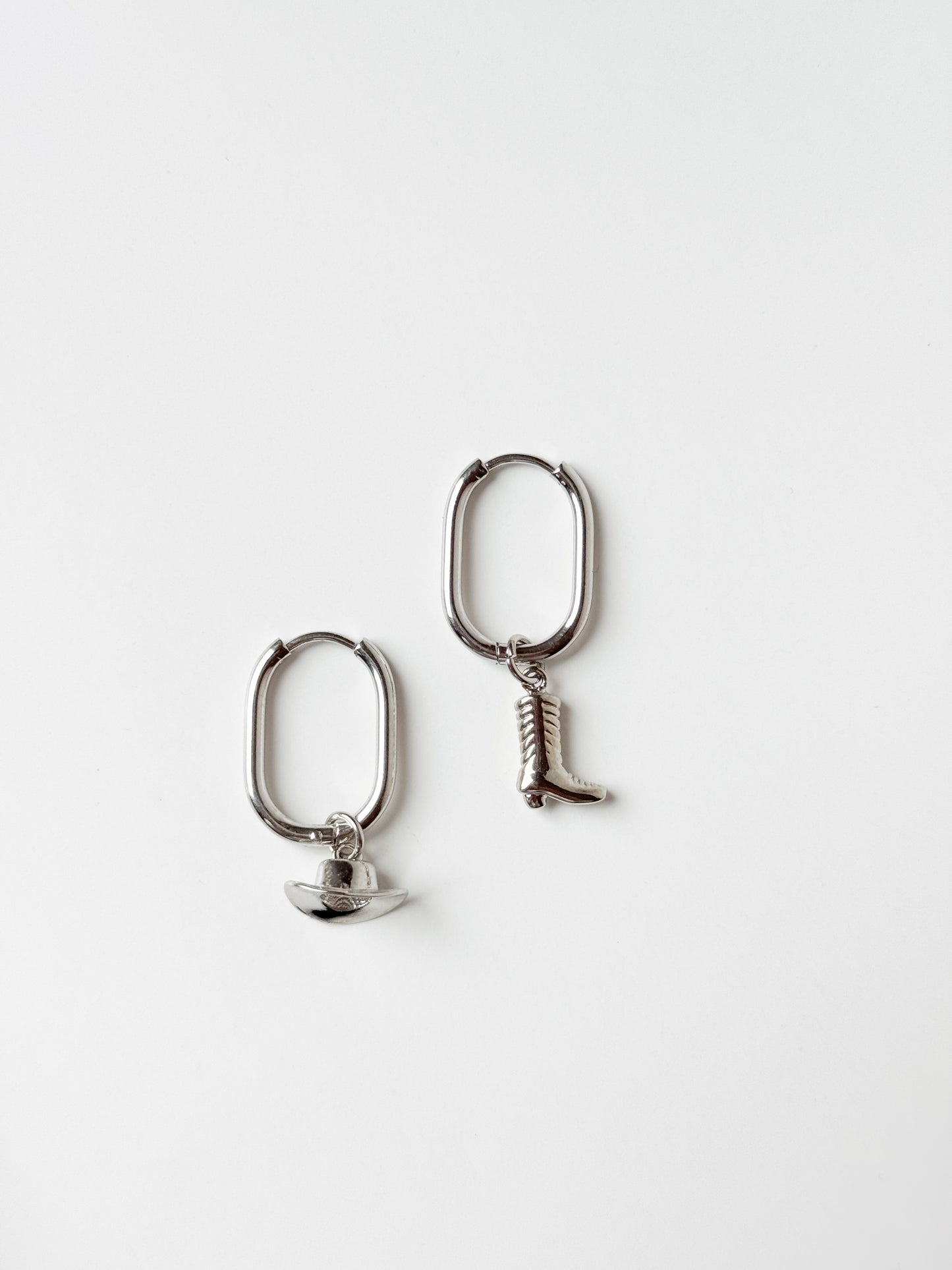 Cowgirl Boot & Hat Hoops