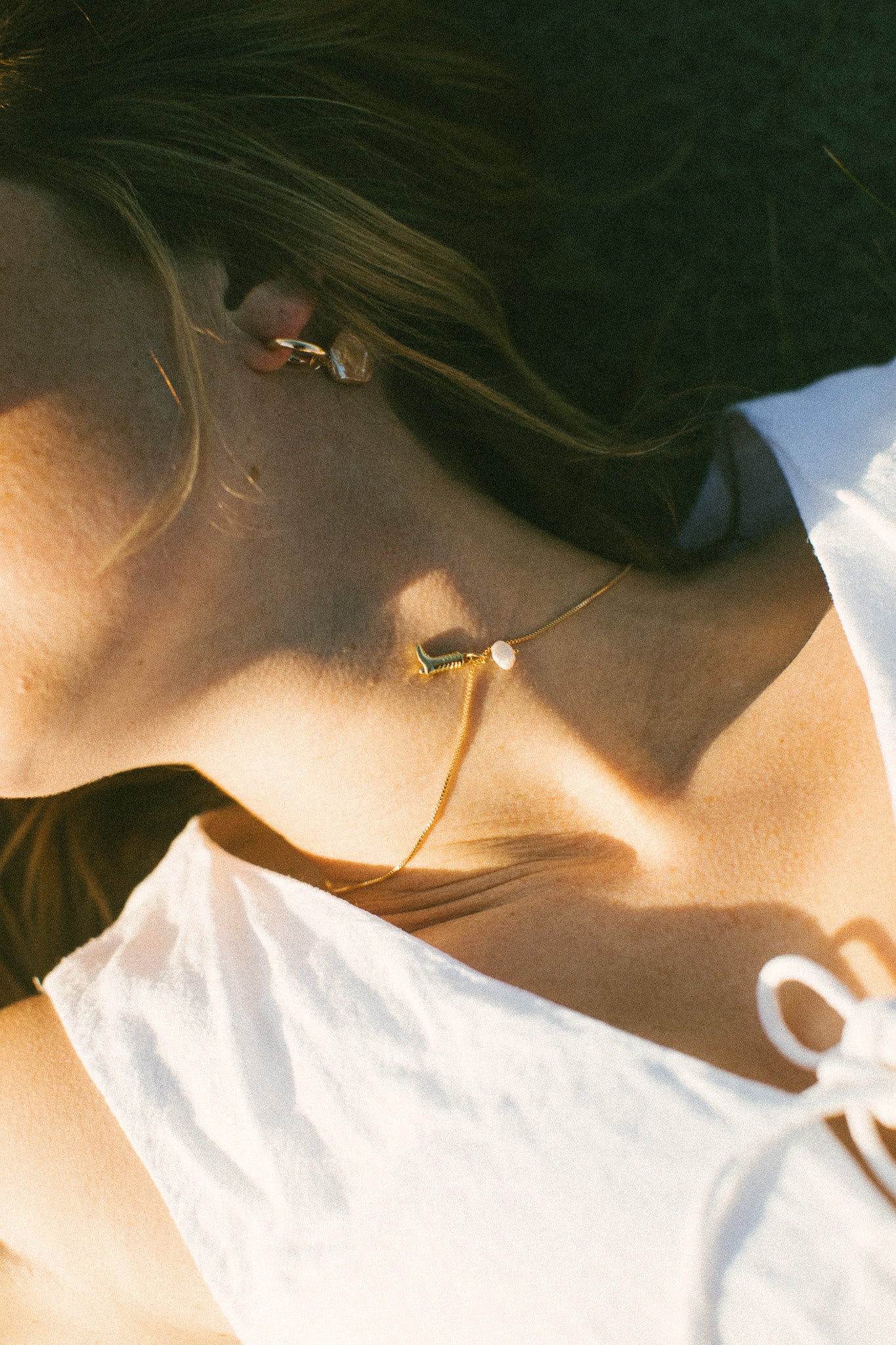 Boot + Pearl Necklace