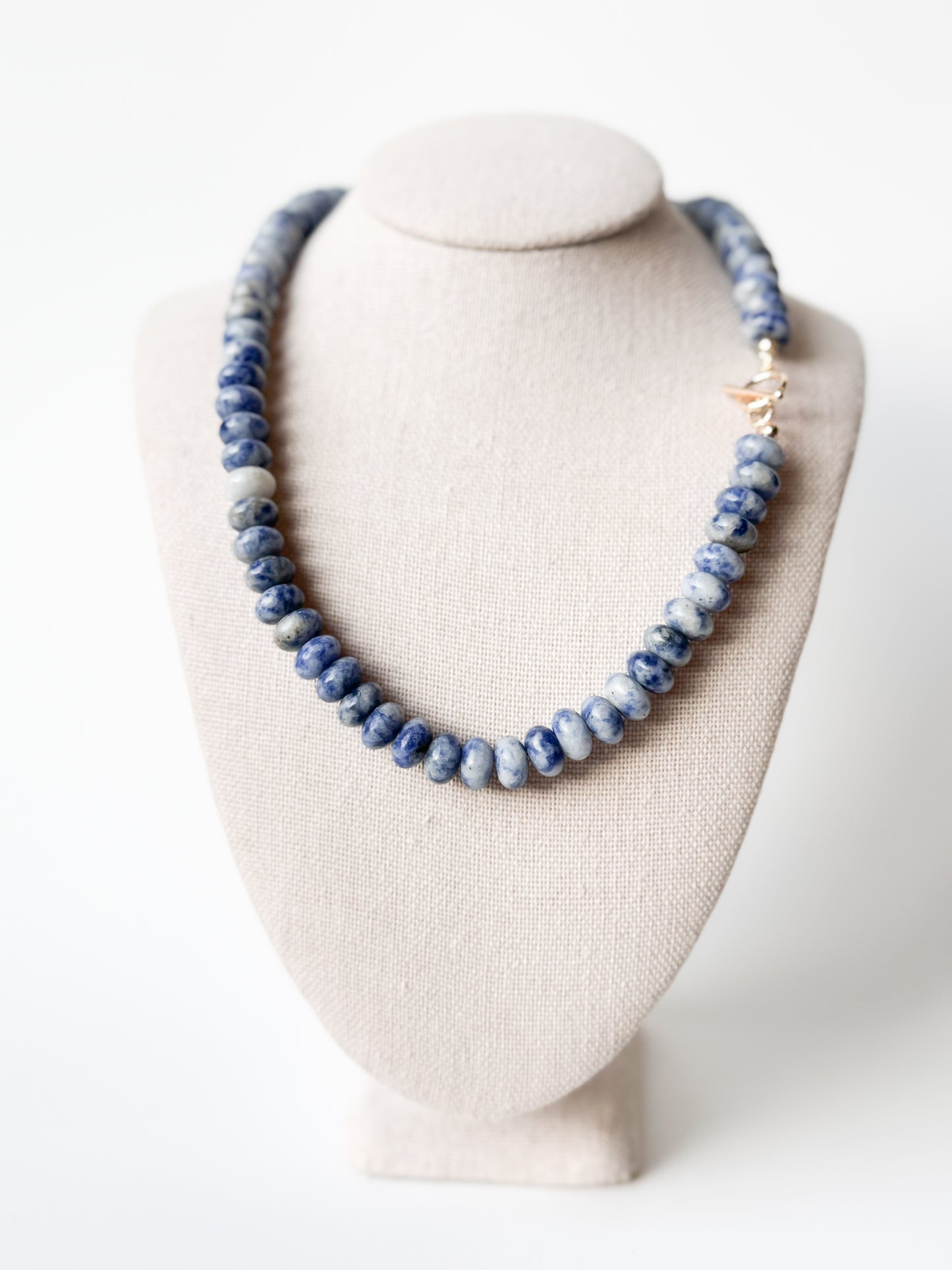Blue Jasper Beaded Necklace