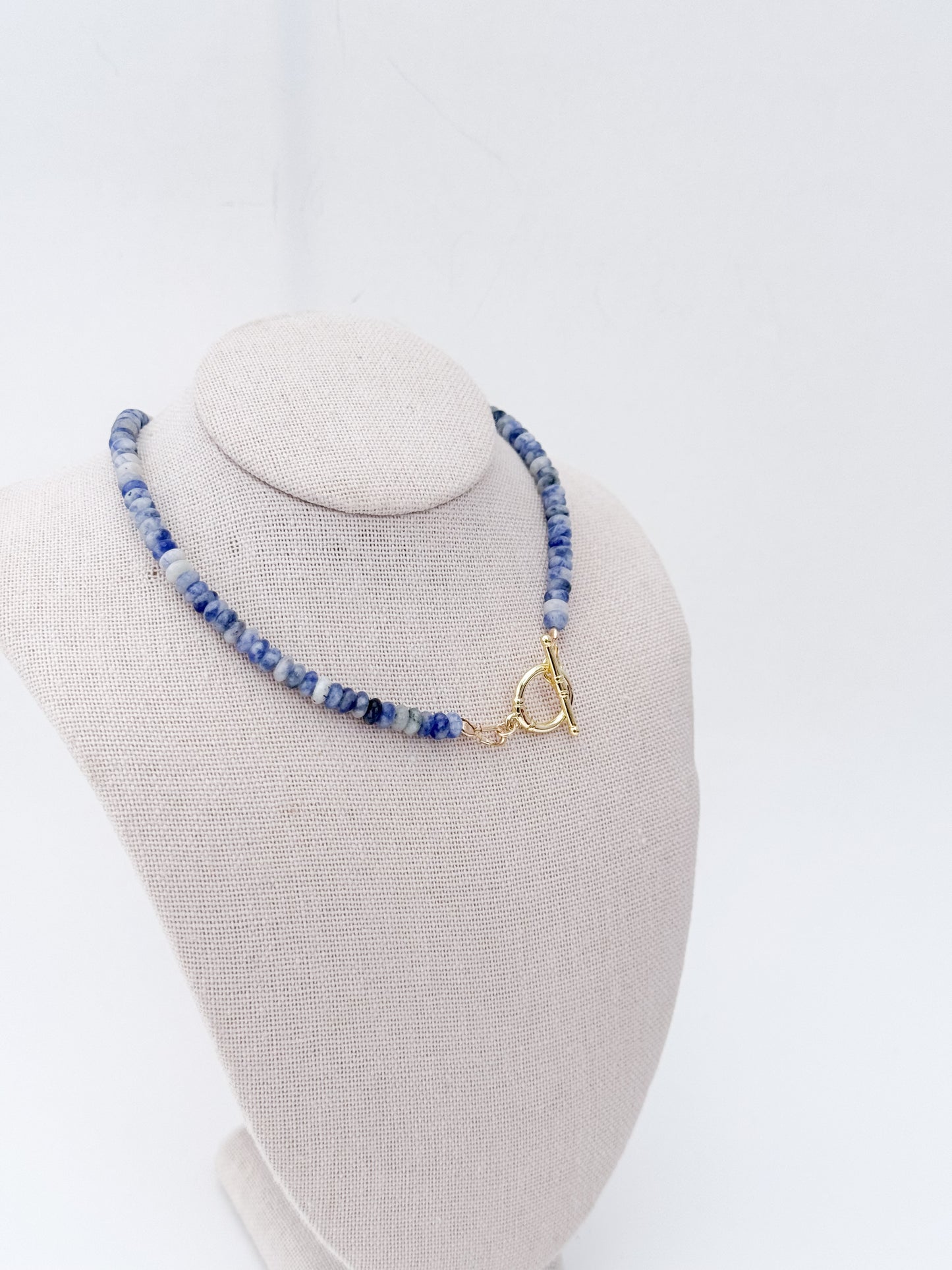 Yesi Blue Beaded Necklace