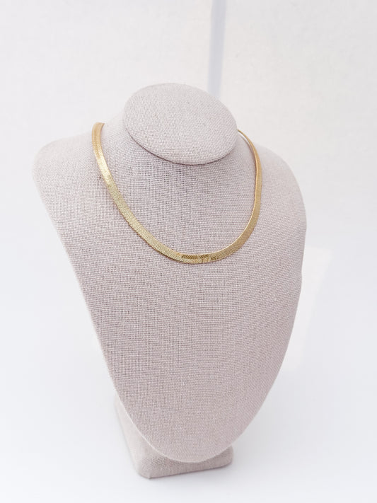 Gold Filled Heringbone Snake Chain