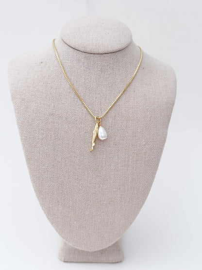 Fish + Pearl Necklace