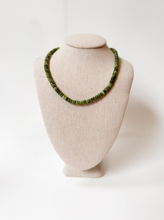 Yesi Green Beaded Necklace