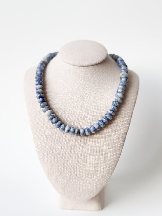 Yesi Beaded Choker - Blue Jasper